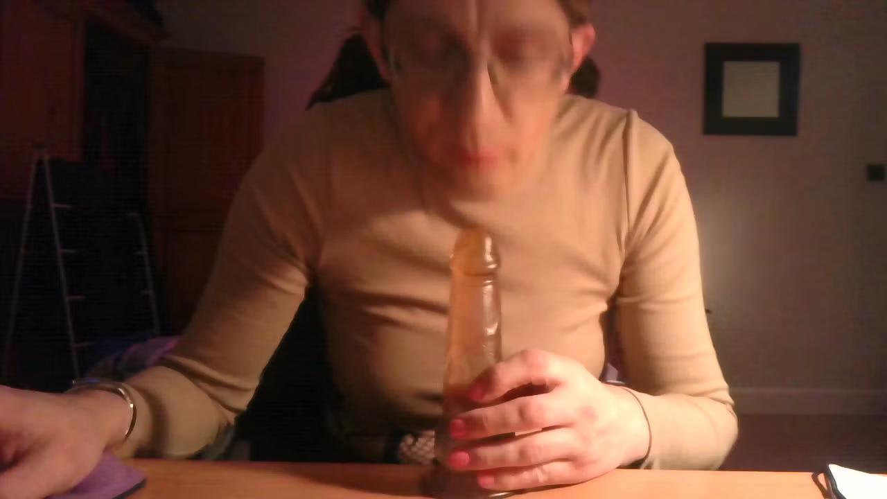 Dildo blowjob