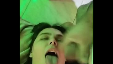 Cumming in the whore's mouth