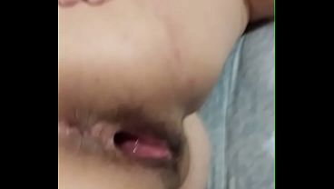 Pounding hard into my wife's pussy, she likes to have her pussy all torn up.